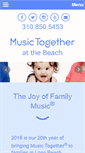 Mobile Screenshot of musictogetheratthebeach.com