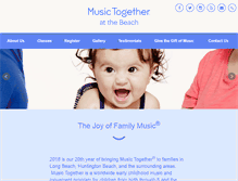 Tablet Screenshot of musictogetheratthebeach.com